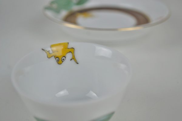 55 金蟾海水纹盖碗套装 golden toad with water tea set - 图片 4